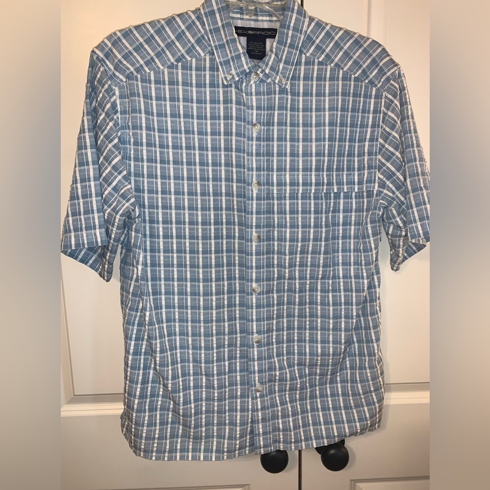 Mens exofficio button down shirt
